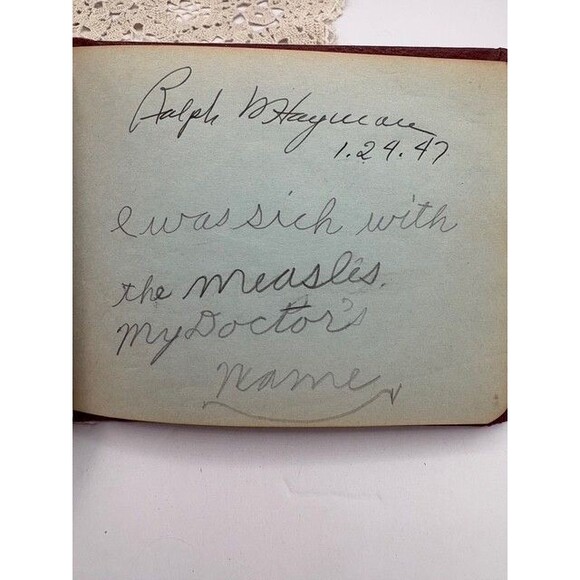 Vintage Autograph Book 1947 LOTS of Great Fun Inscriptions - Picture 6 of 8